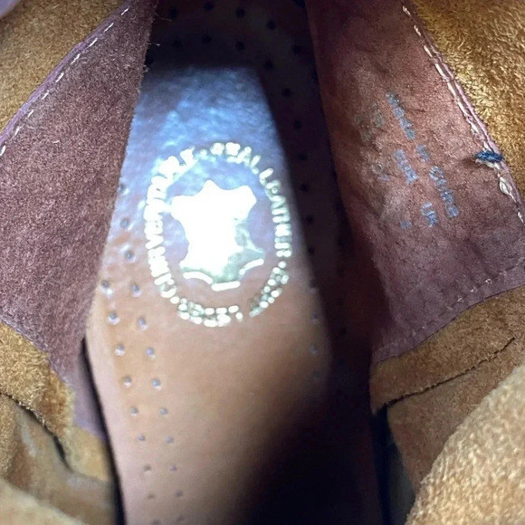 Aldo | Genuine leather booties - suede style Cognac - 6.5 - Picture 6 of 7